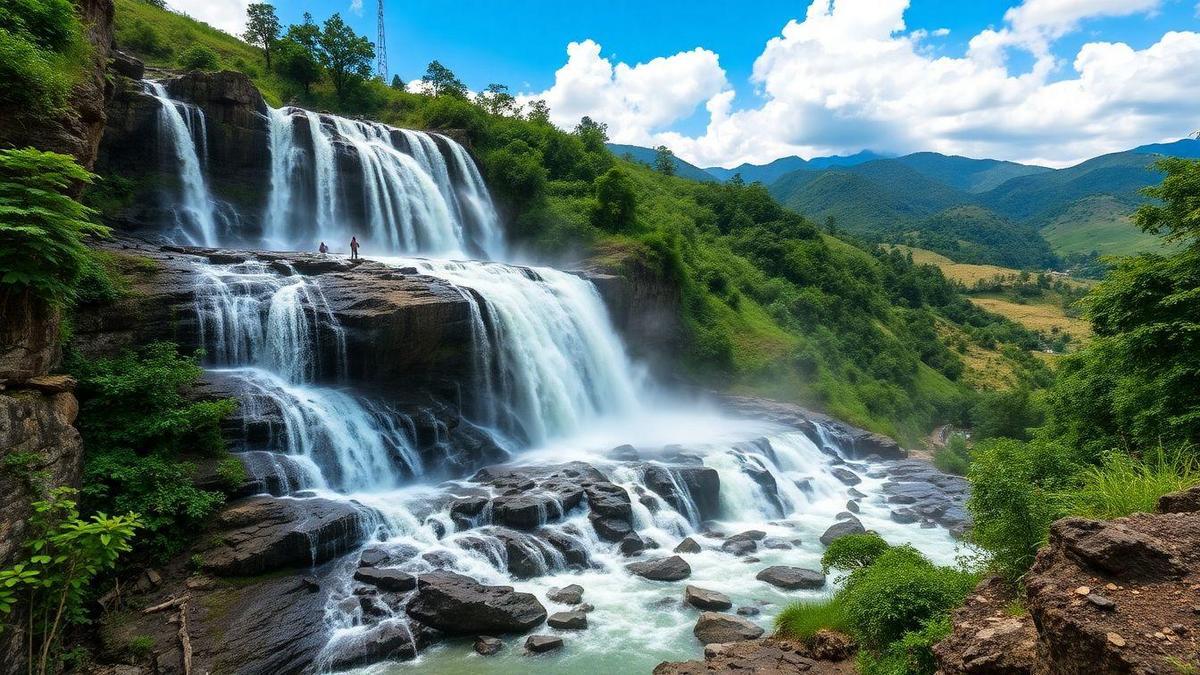 Cascades de Kulekhani Jharana (Népal)