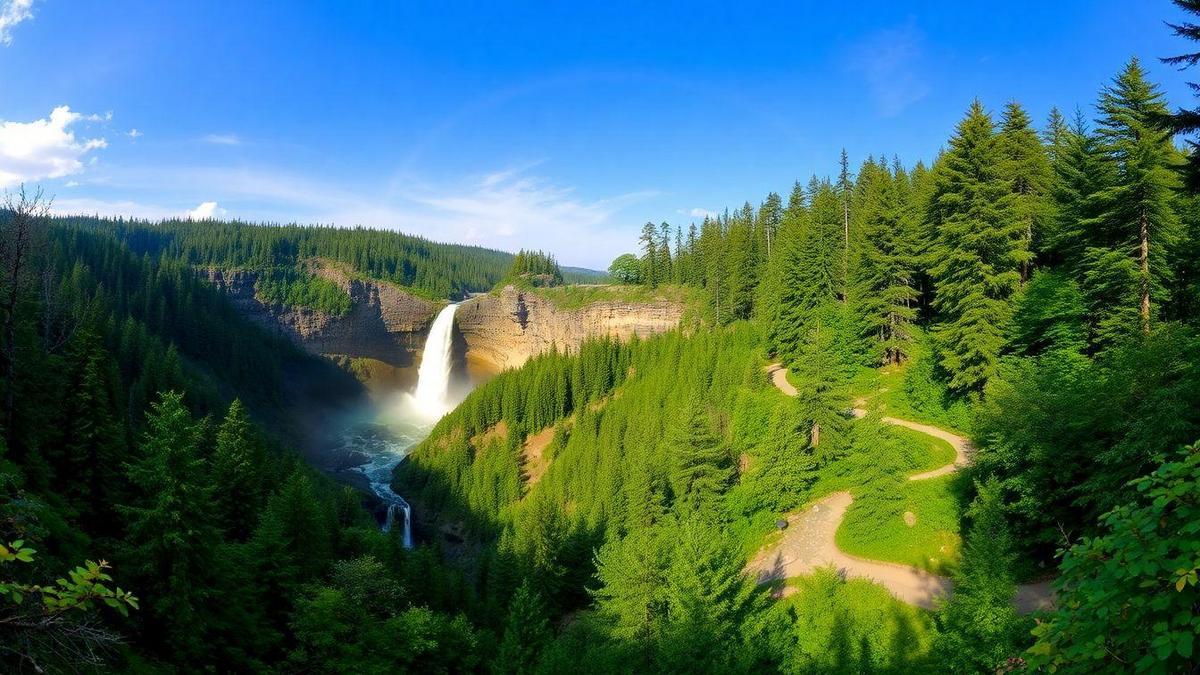 La beauté naturelle des Chutes de Multnomah La beauté naturelle des Chutes de Multnomah