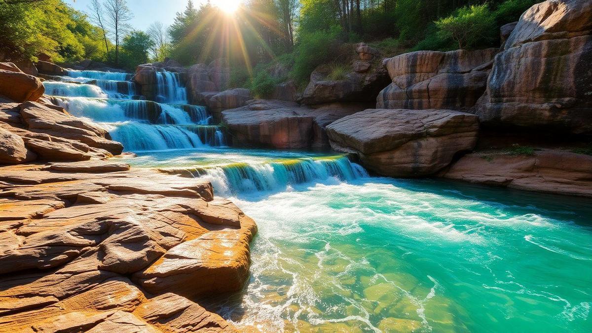 Cascades aux eaux colorées ? Découvrez où elles se trouvent et pourquoi cela se produit