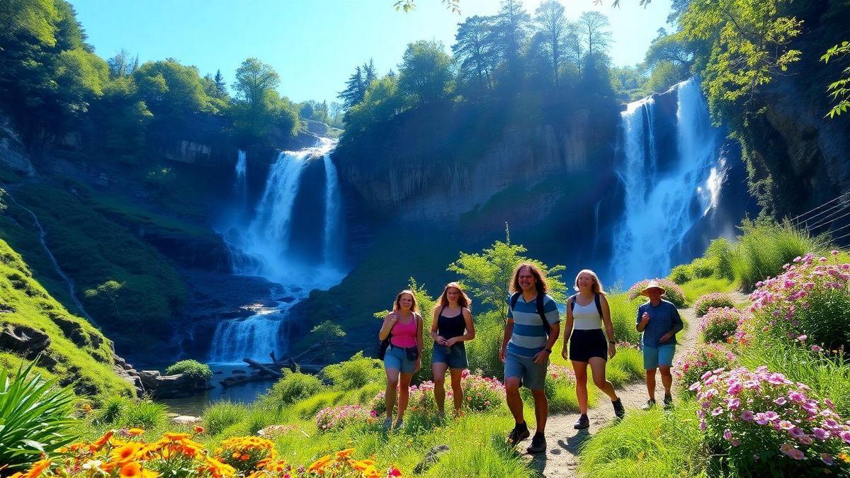 Cascades, sentiers et amis pour la vie : Histoires écrites par la nature