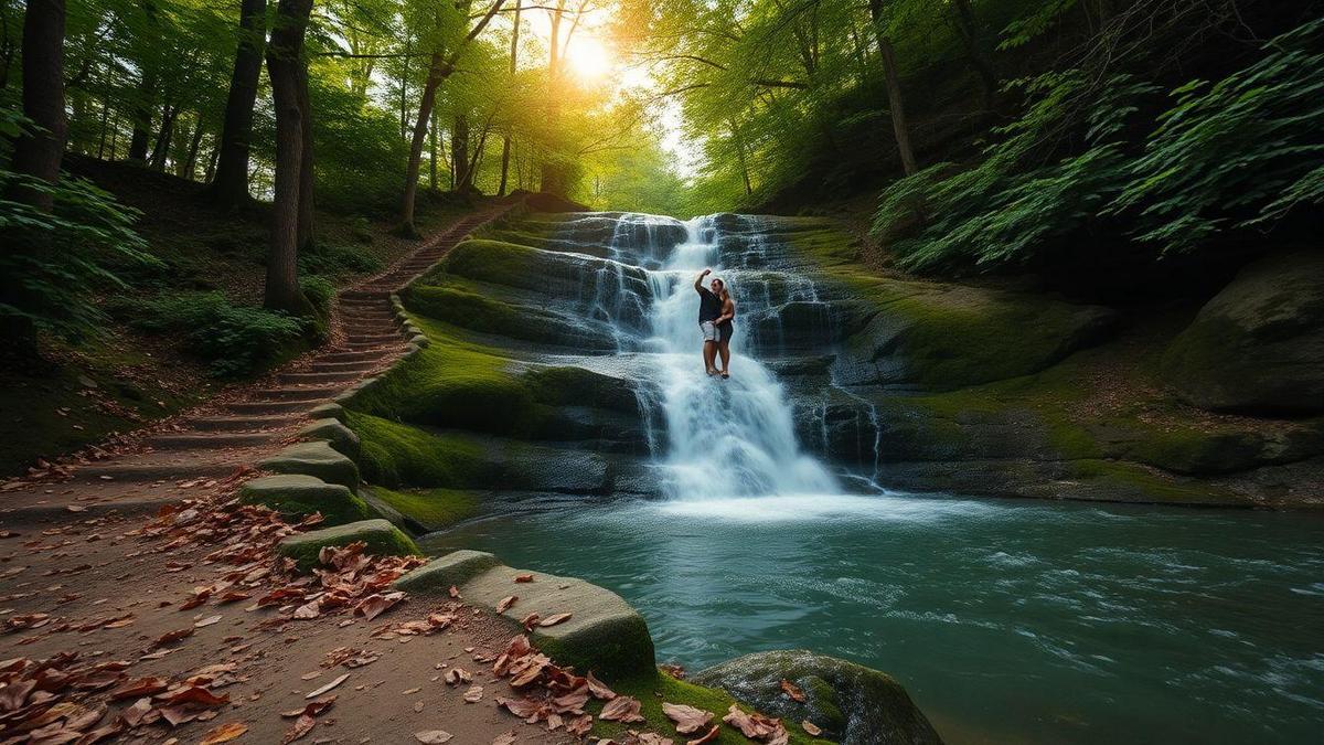 Des amitiés nées sur le sentier et renforcées à la cascade