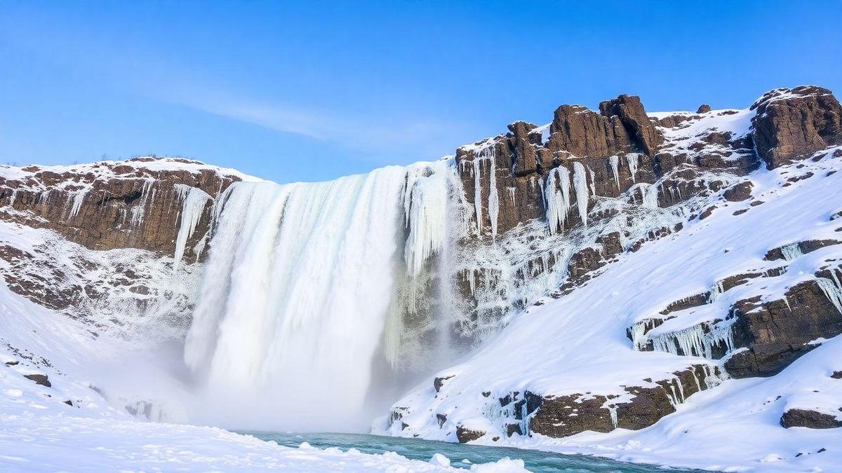 Des cascades qui gèlent ! Voyez où cela se produit et à quel point c’est impressionnant