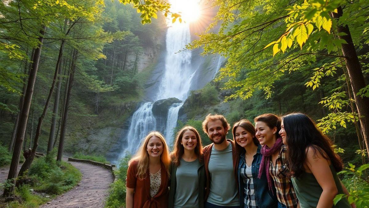 Du sentier au cœur : De véritables amitiés nées au fil des aventures à la cascade