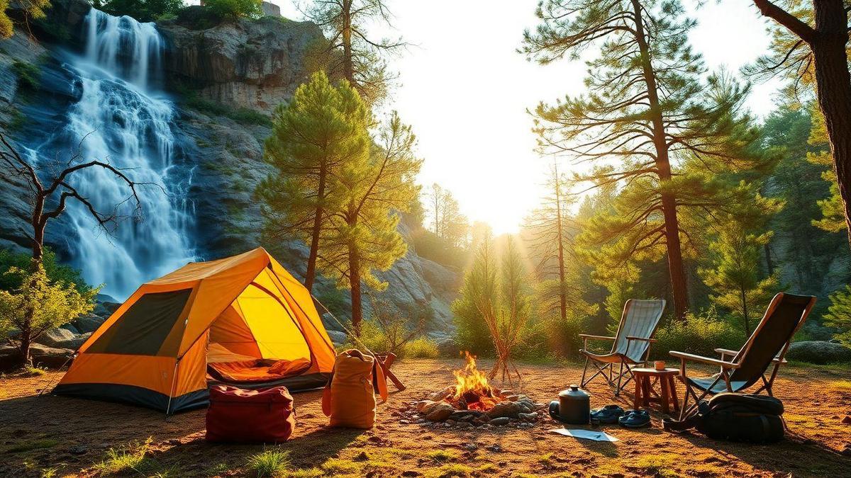Meilleur équipement pour les amateurs de camping près d’une cascade