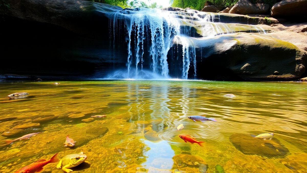 Petits Habitants de l’Eau dans les Cascades