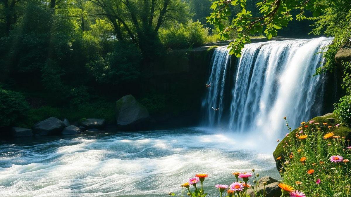 Sons de la Nature au Bord des Cascades
